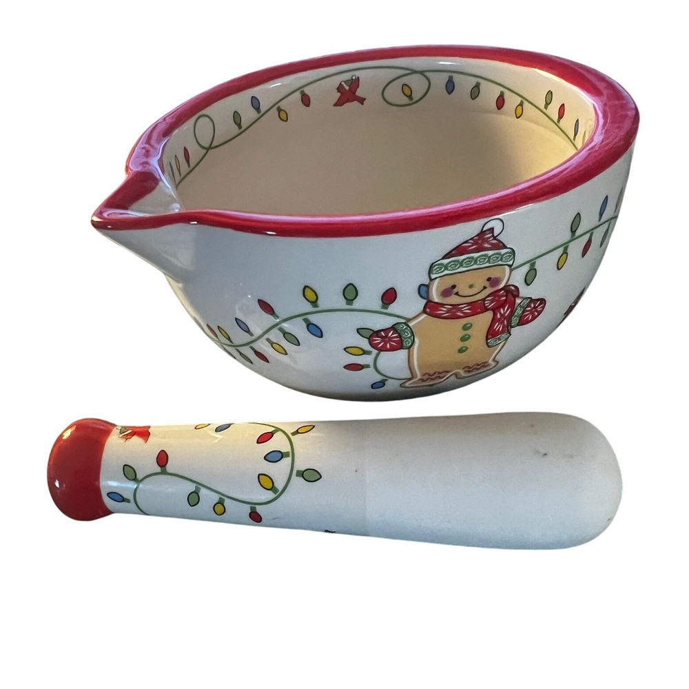 Temp-tations Old World Mortar‎ and Pestle 10 OZ Christmas Holiday